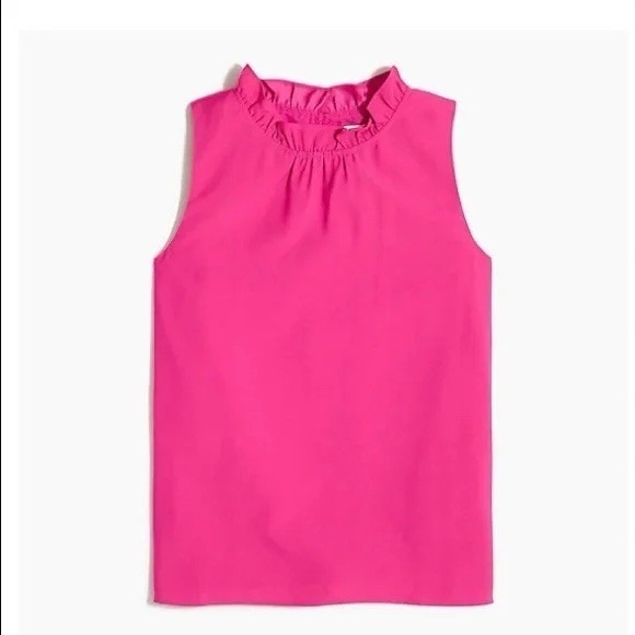 J. Crew Tops - Sleeveless Ruffle-Neck Blouse